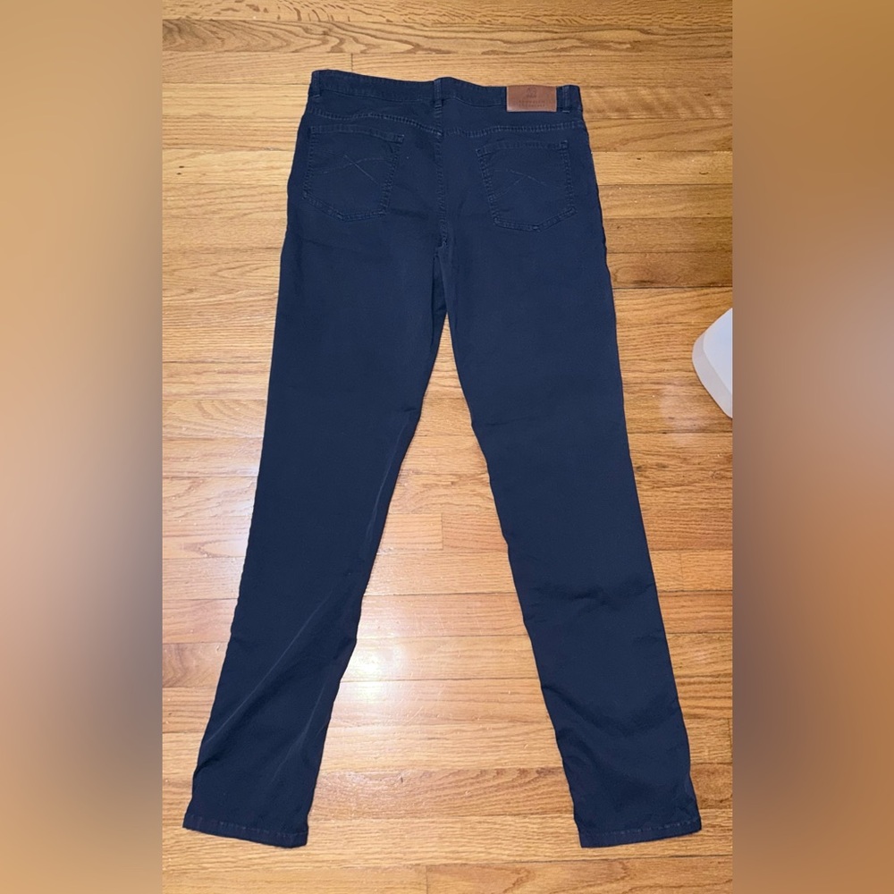 BRUNELLO CUCINELLI Blue Cotton Mens Dress Pants 50 - Picture 2 of 9